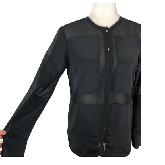 W118 By Walker Baker Benjamin Back Blouse Sheer XS - Picture 5 of 12